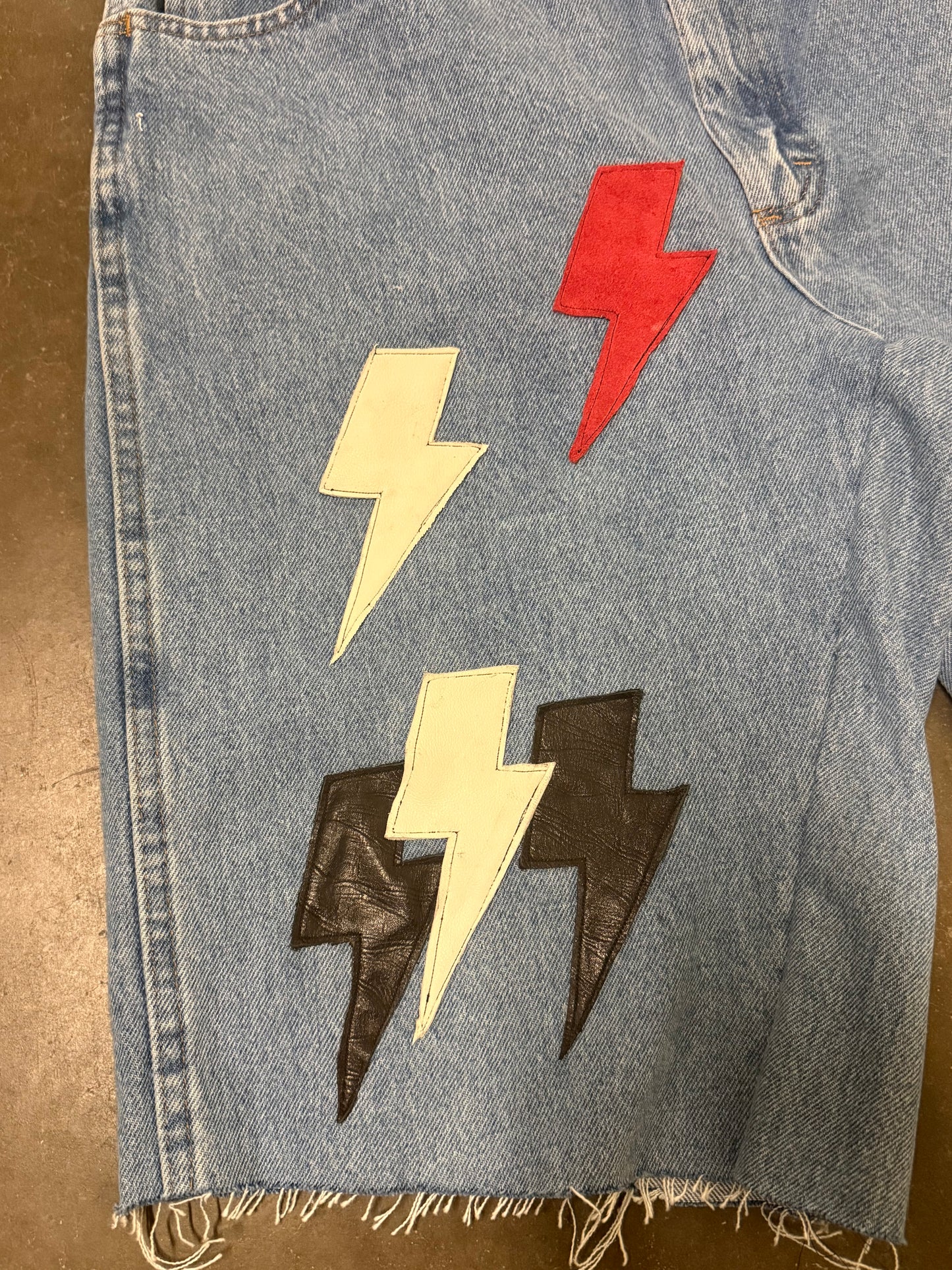 Leather Patch shorts