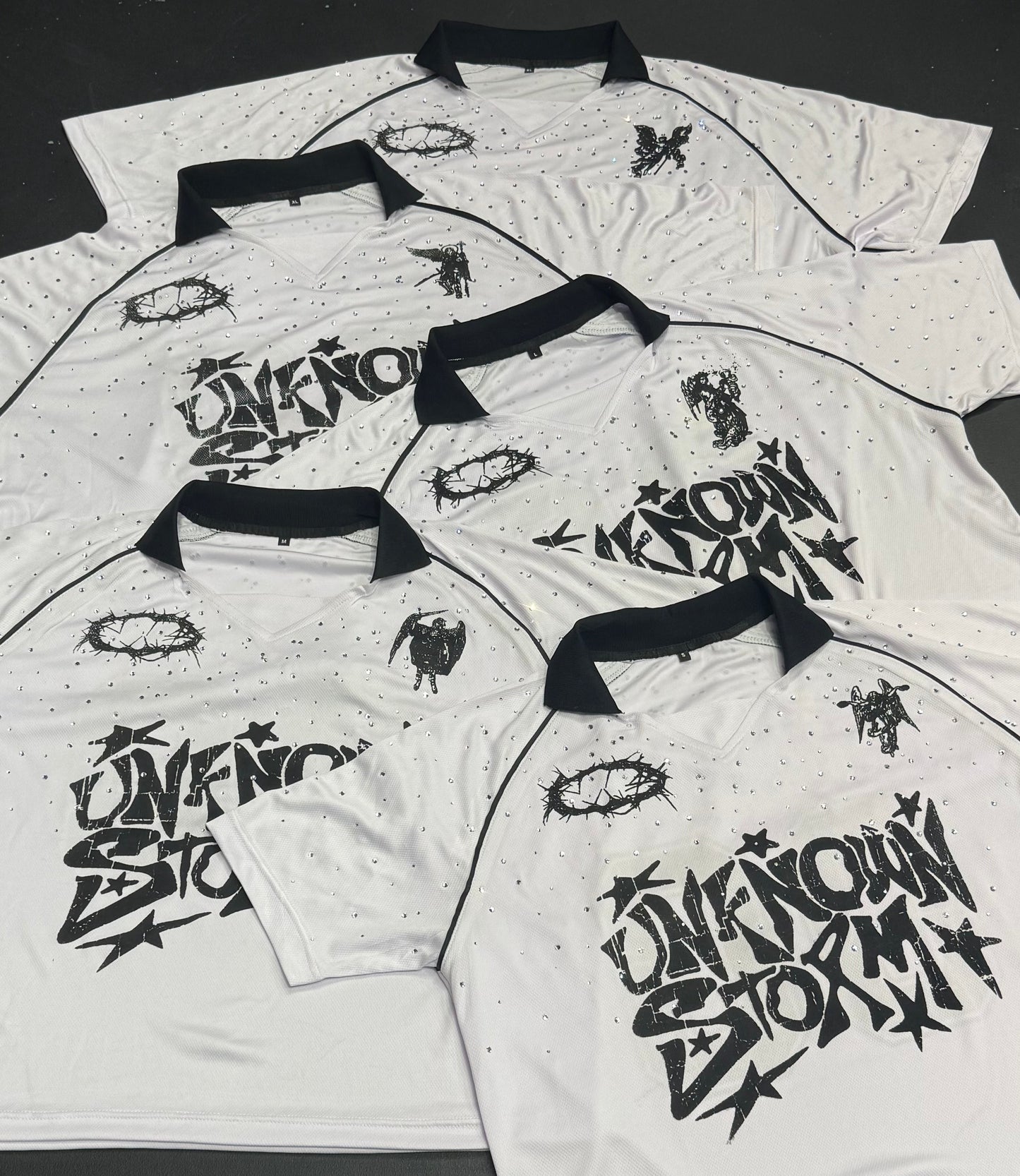 Rhinestone soccer jersey