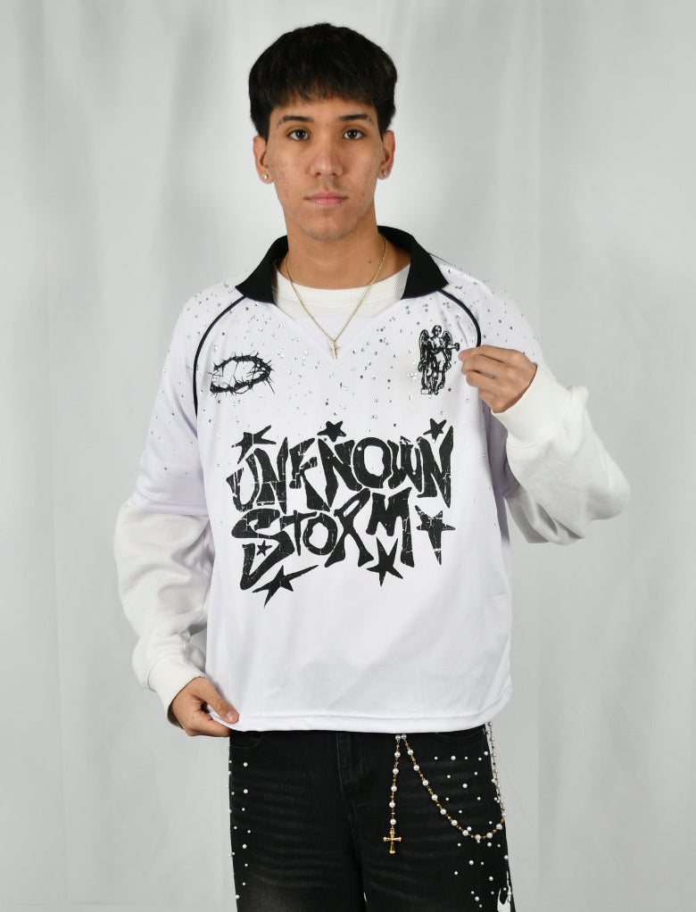 Rhinestone soccer jersey