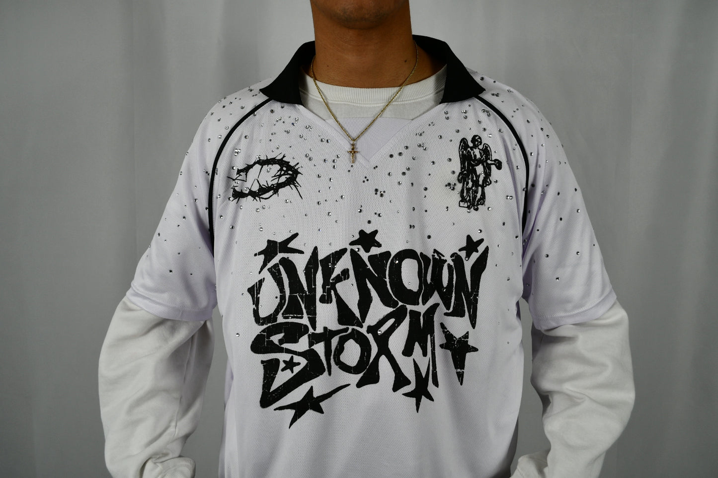 Rhinestone soccer jersey