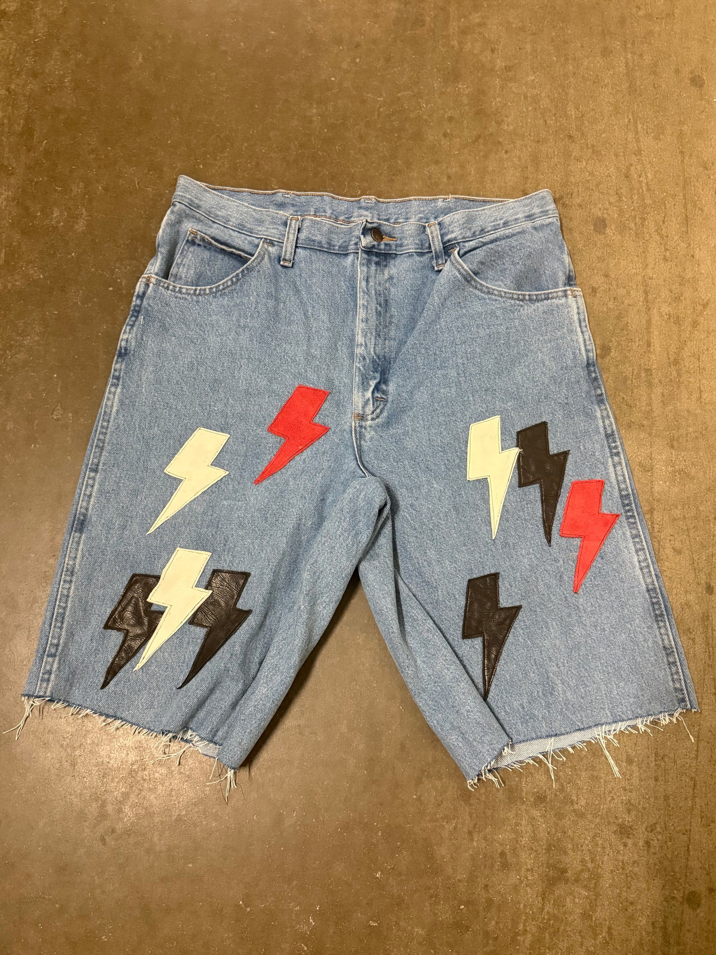 Leather Patch shorts