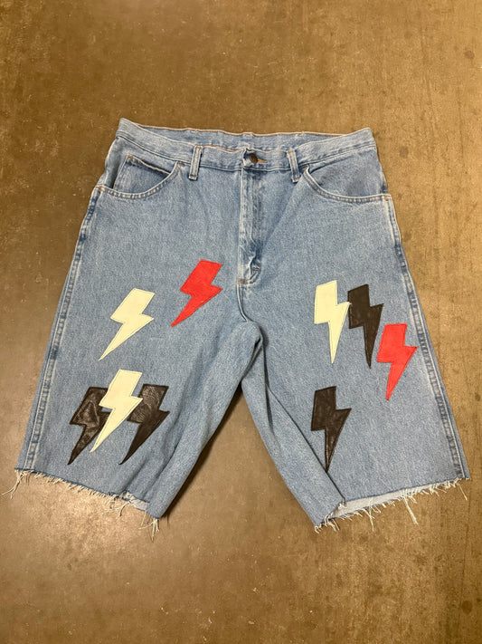 Leather Patch shorts