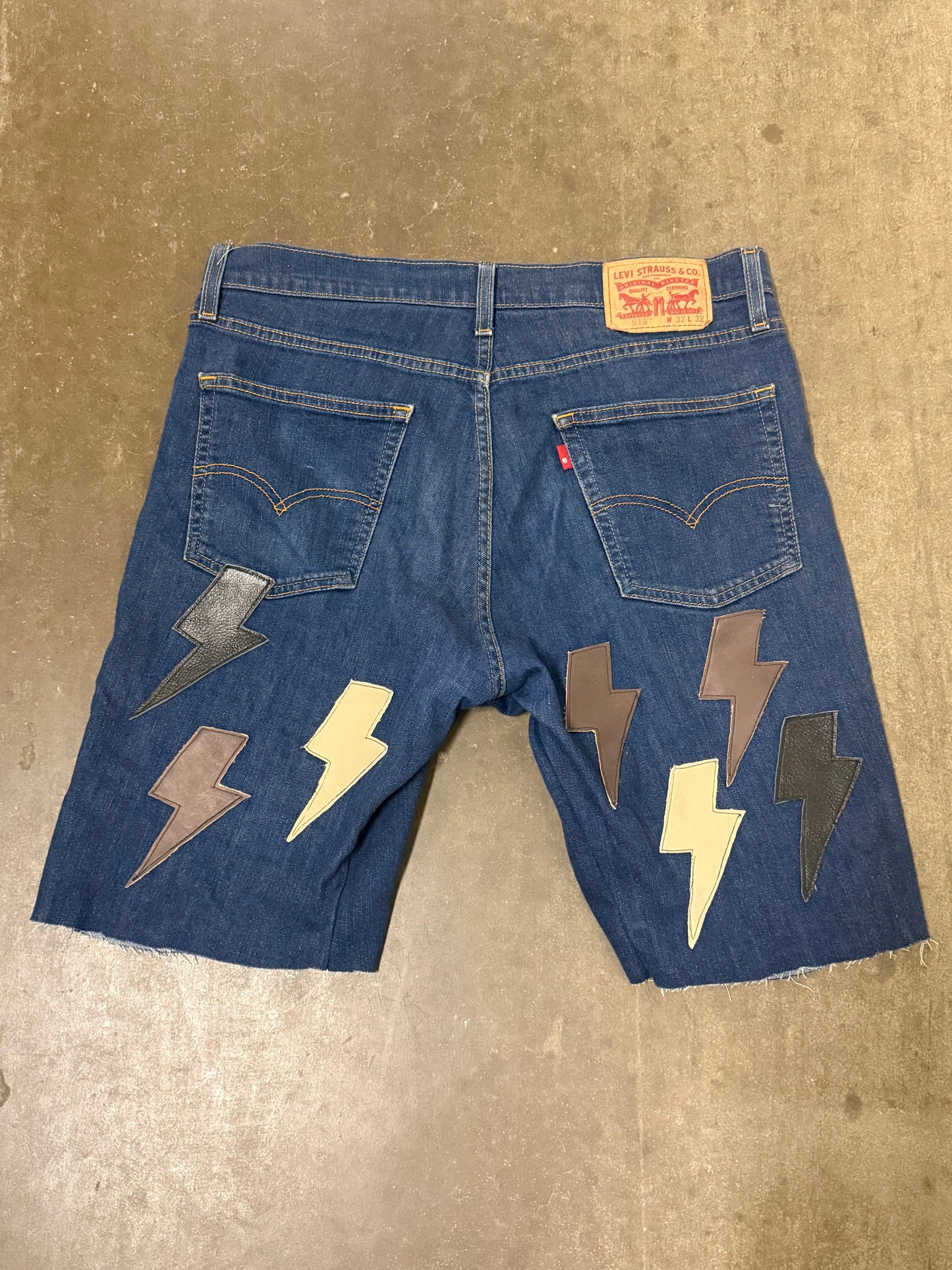 Leather Patch Shorts