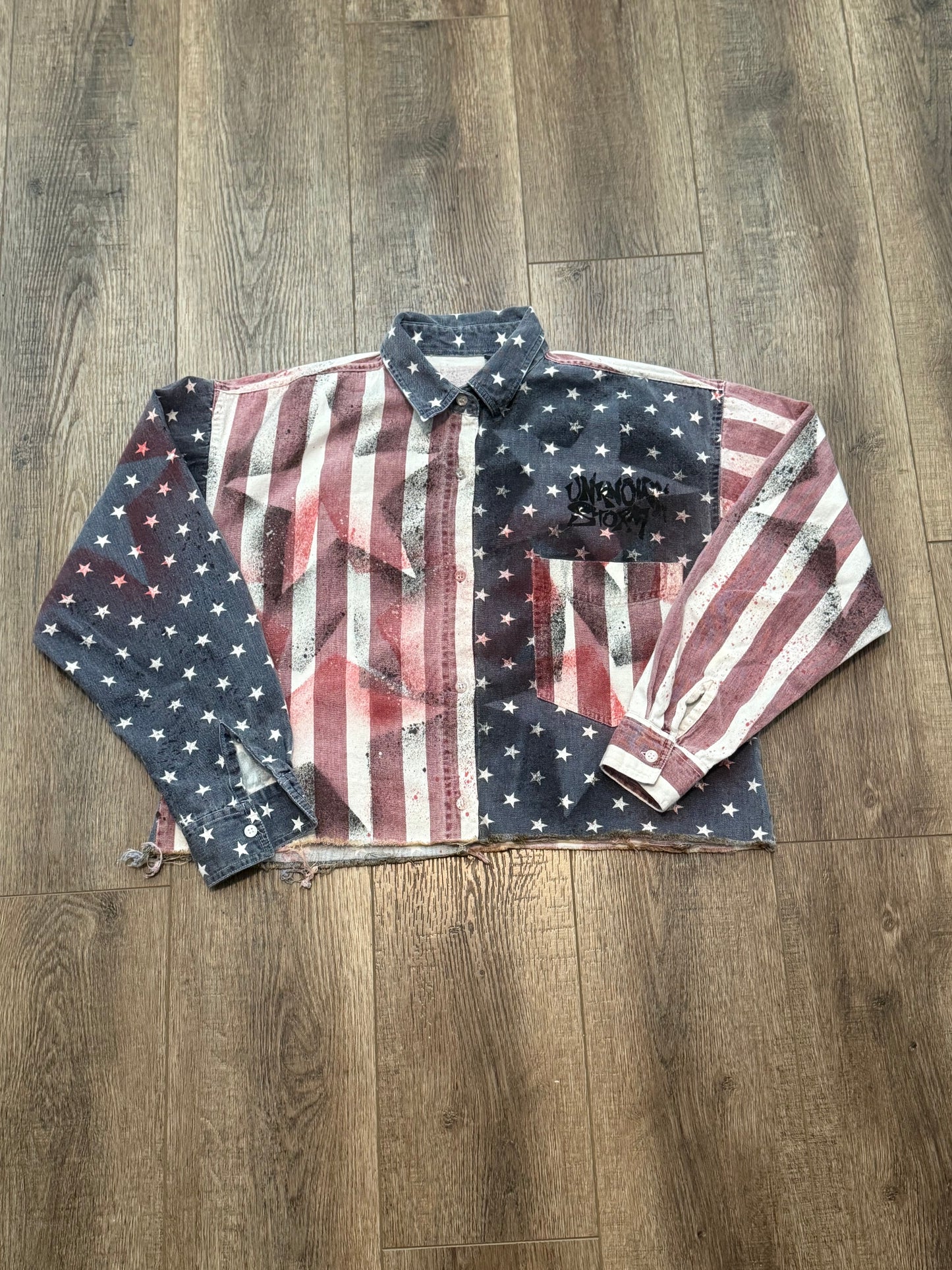 1 of 1 cropped button up