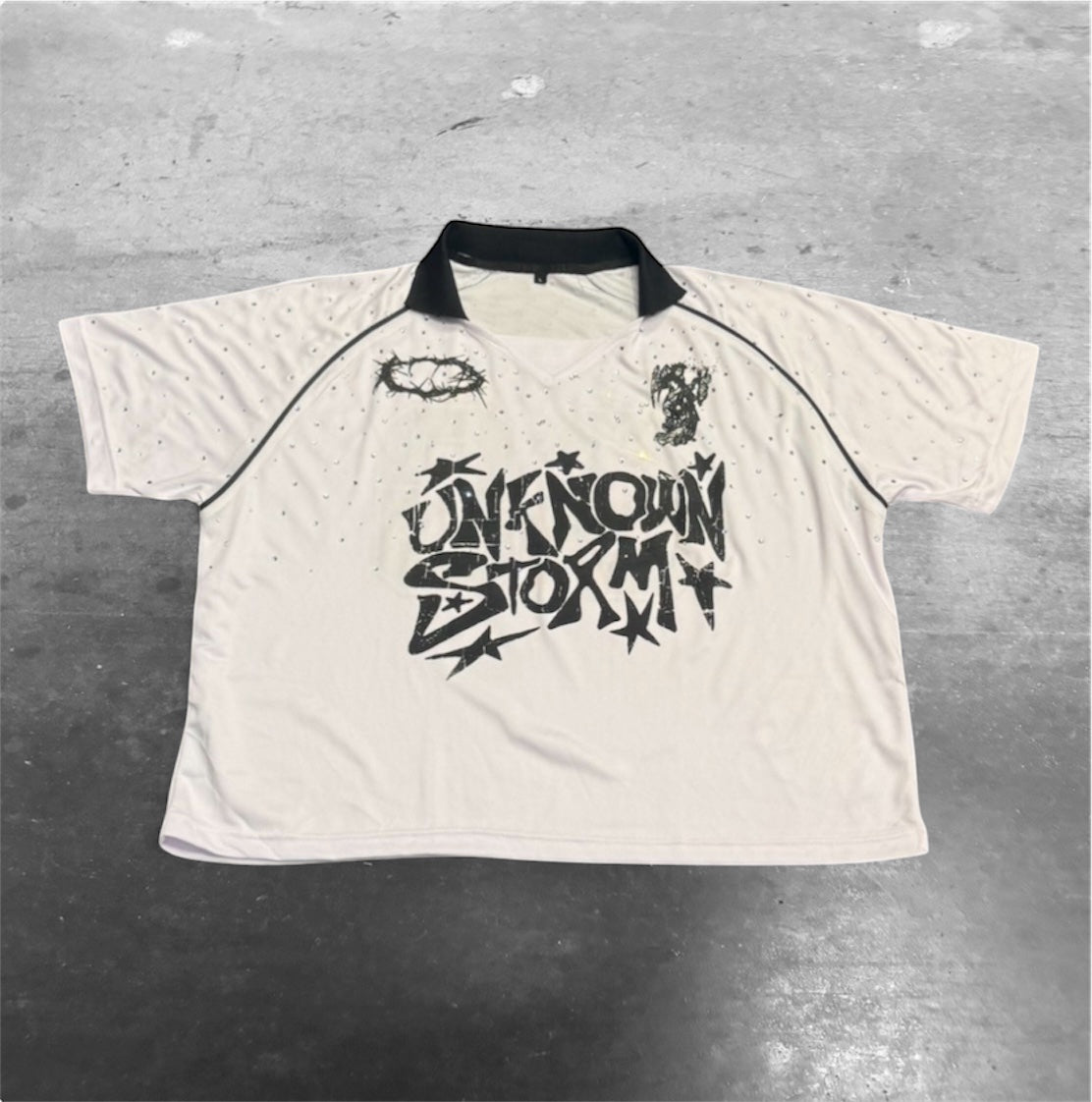 Rhinestone soccer jersey