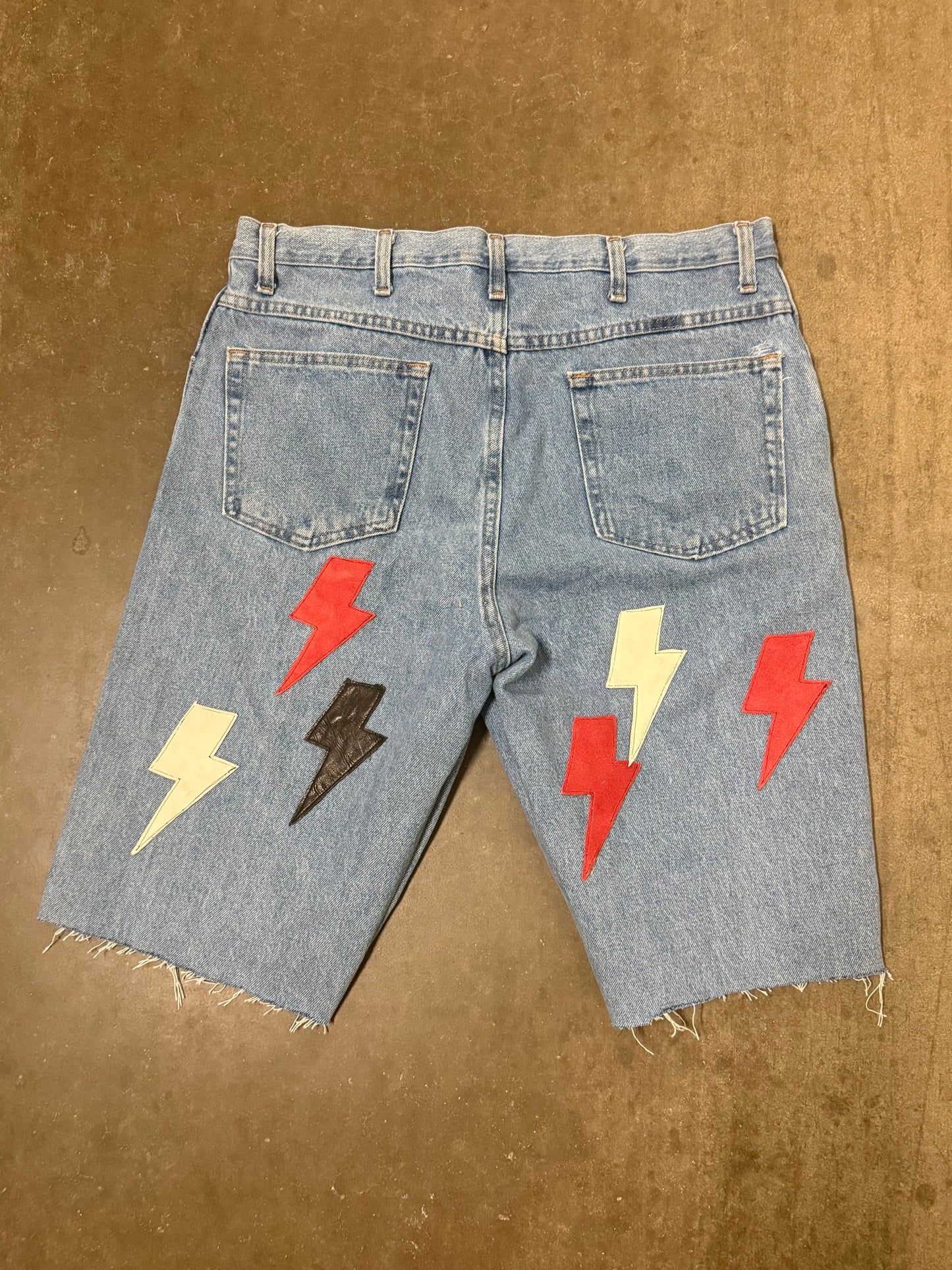 Leather Patch shorts