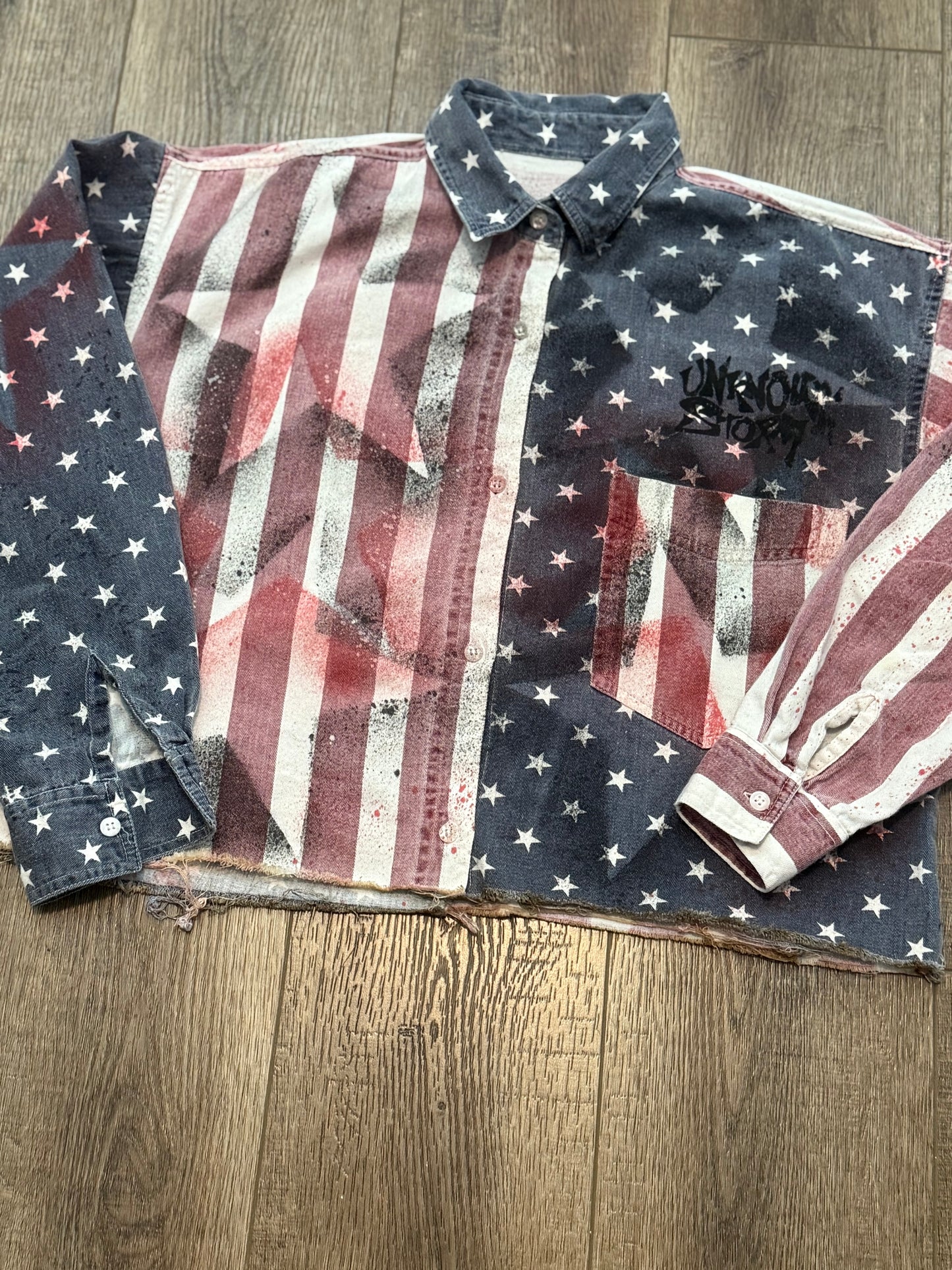 1 of 1 cropped button up