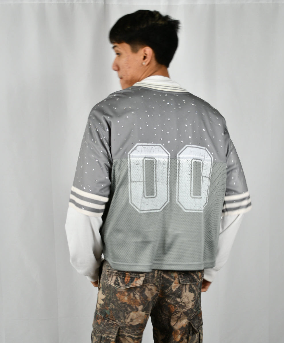 Rhinestone Football Jersey