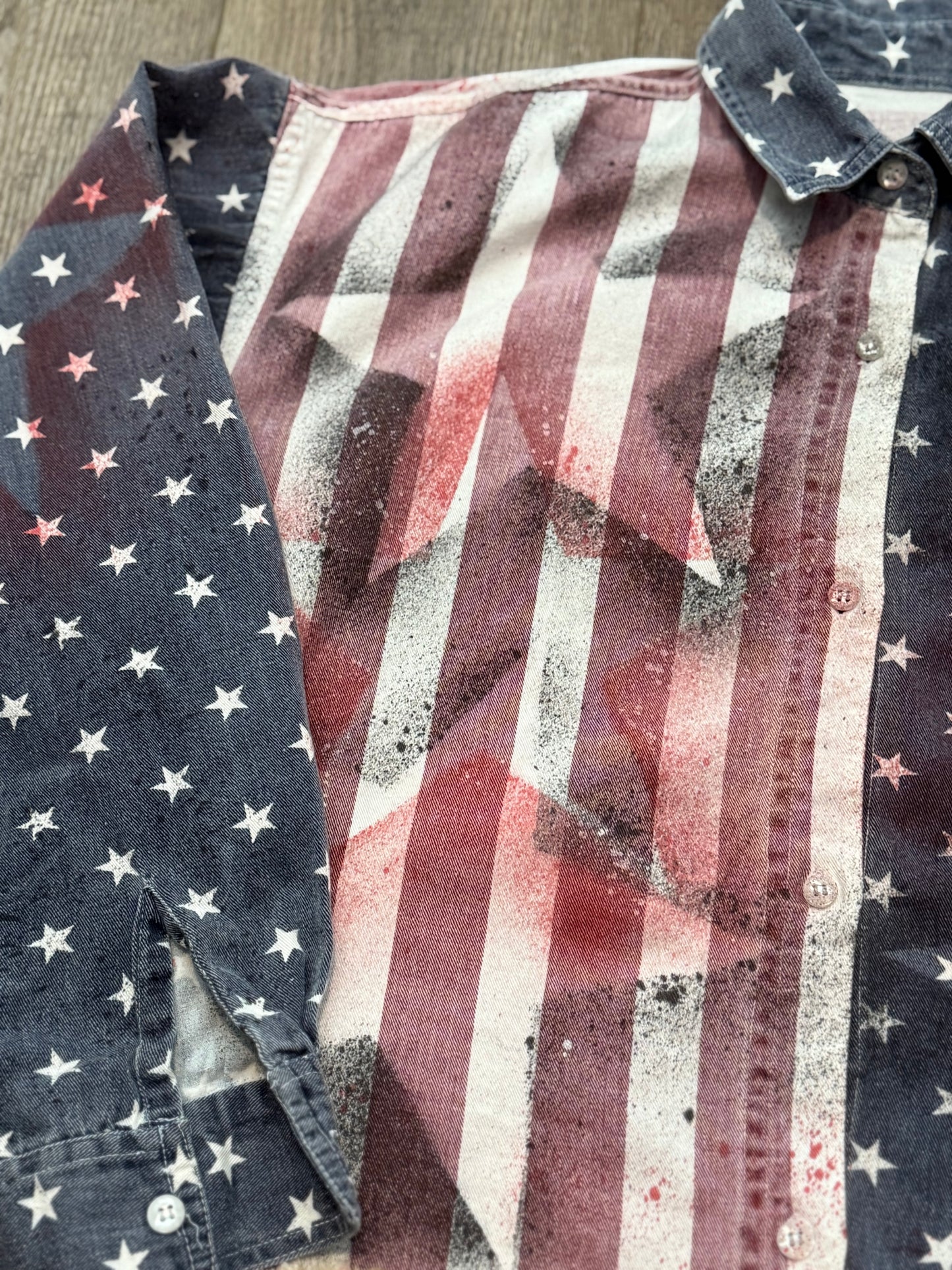 1 of 1 cropped button up