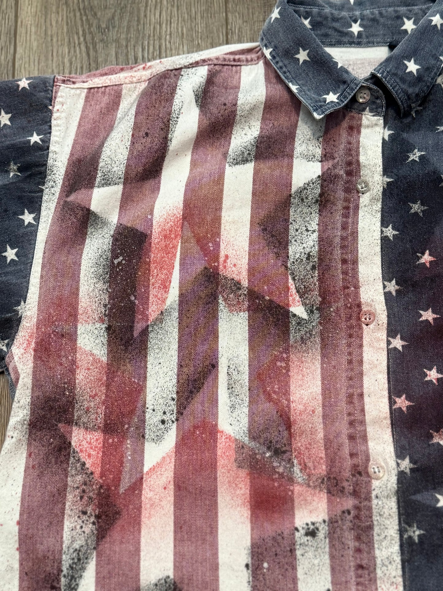 1 of 1 cropped button up