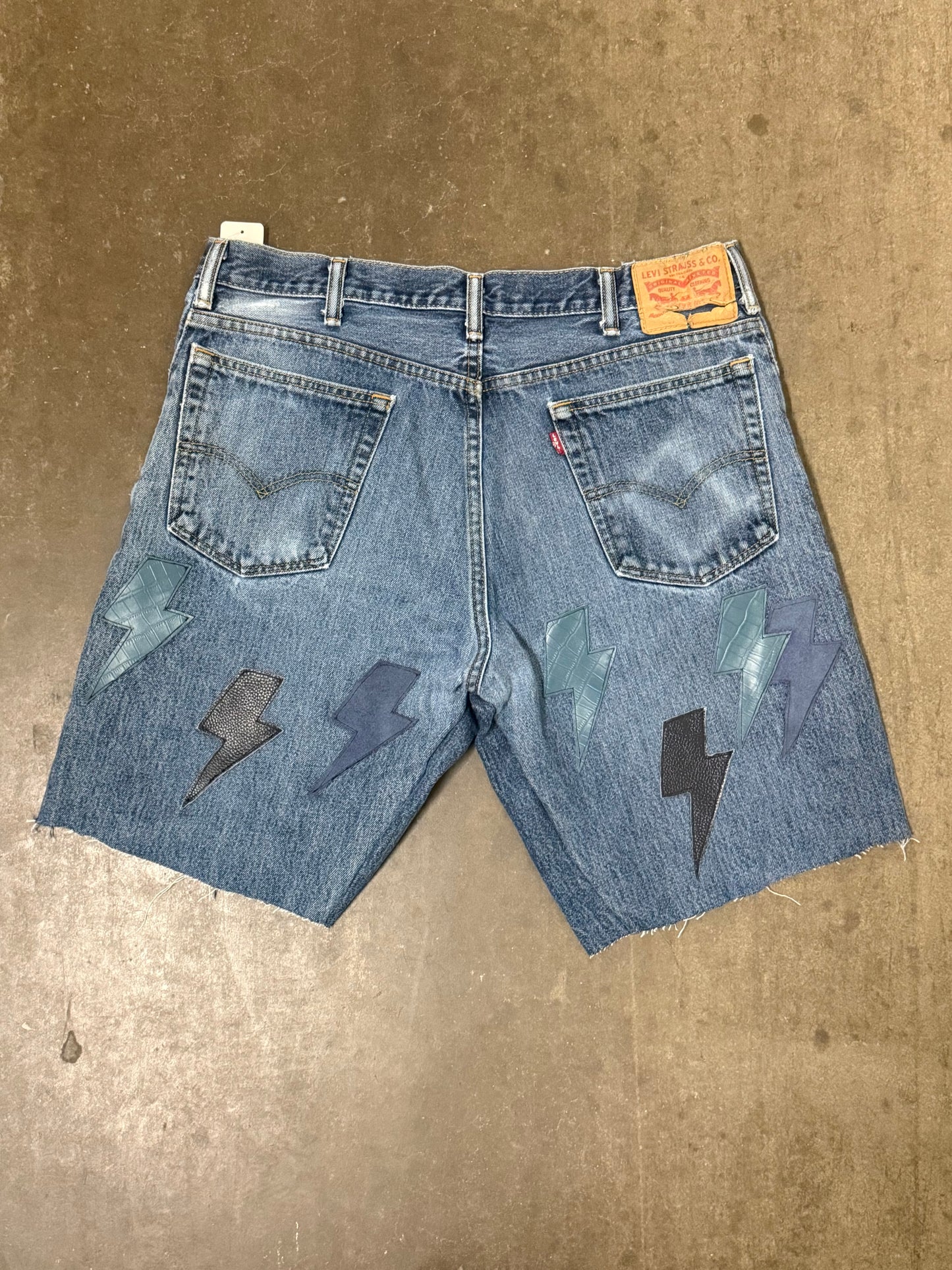 Leather Patch Shorts